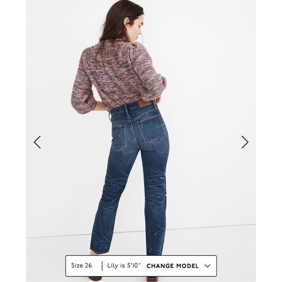 Madewell Classic Straight Leg Jeans in Croston Wash Size 24 - Picture 4 of 15